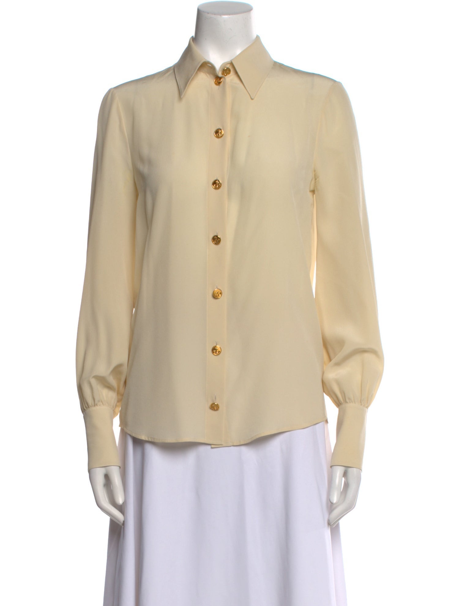 Gucci 2020 Silk Button-Up Top