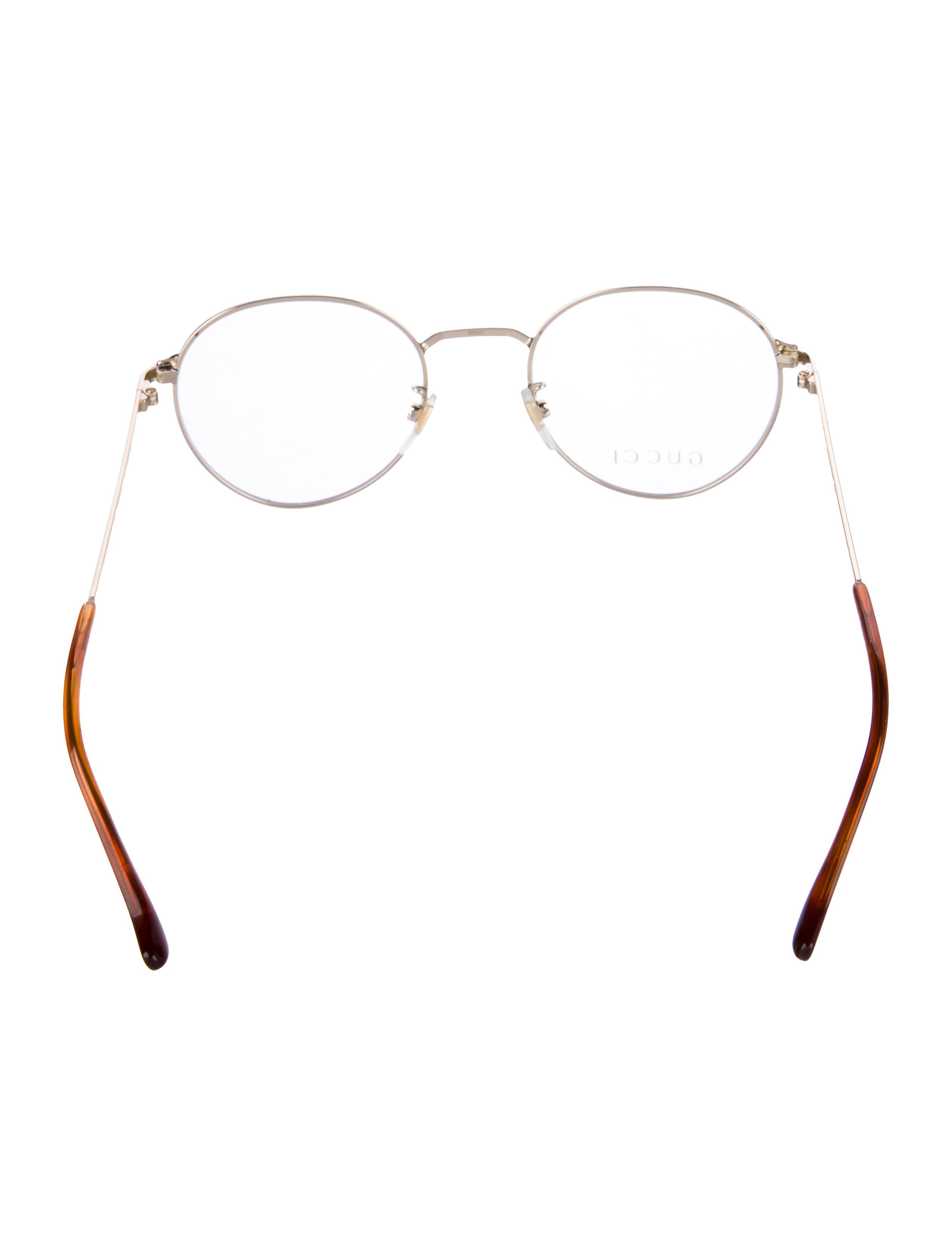 Gucci Web Accent Round Eyeglasses