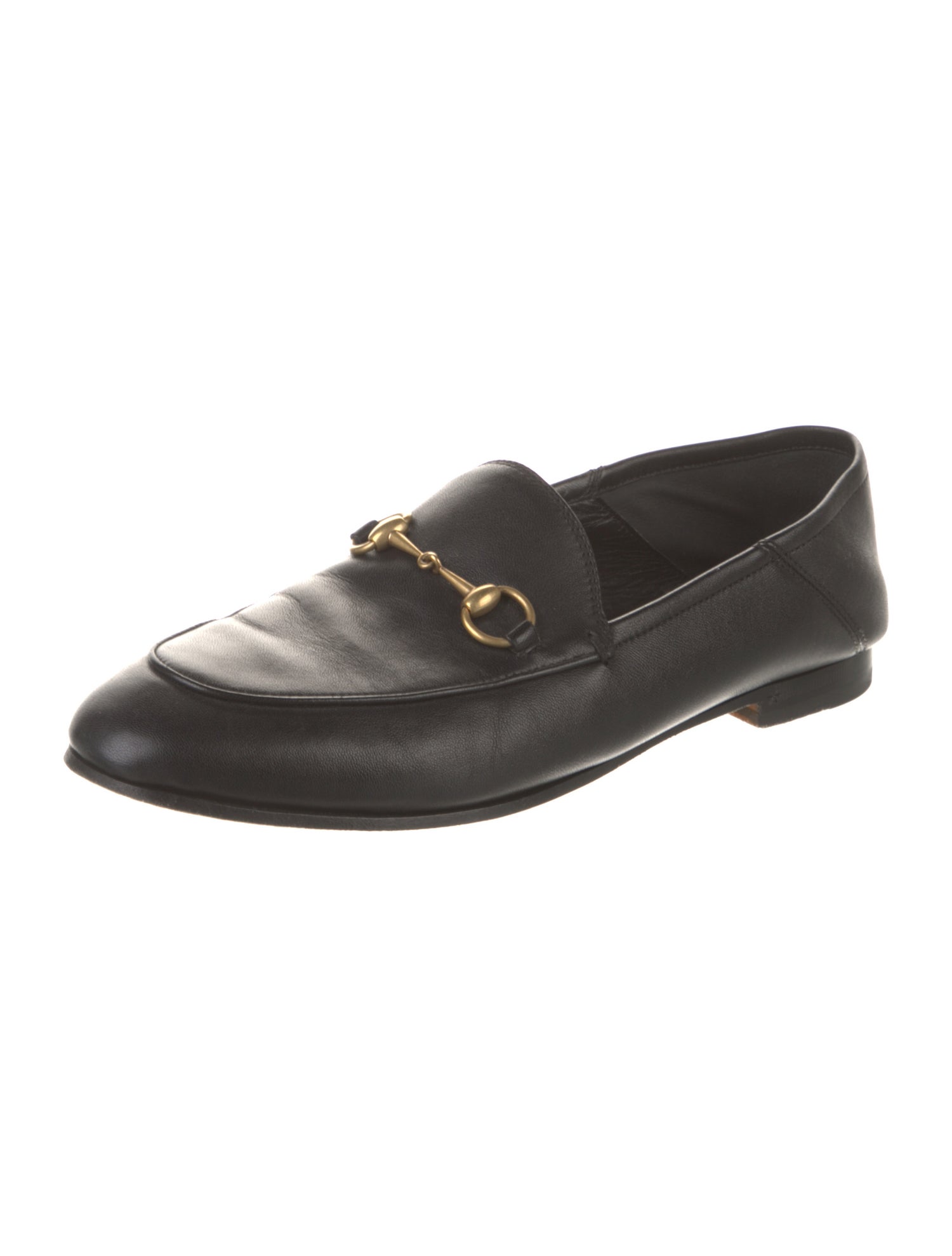Gucci Horsebit Accent Leather Loafers