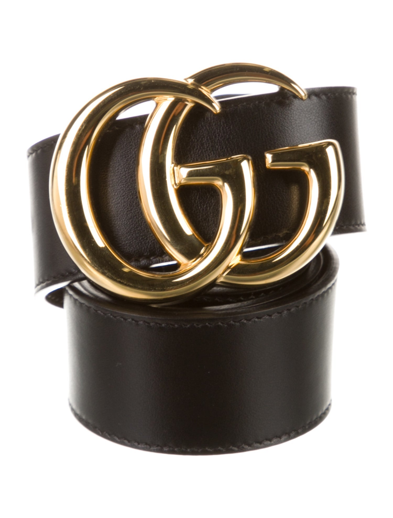 Gucci Running GG Logo Leather Belt