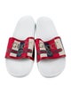 Gucci Interlocking G Logo Canvas Slides