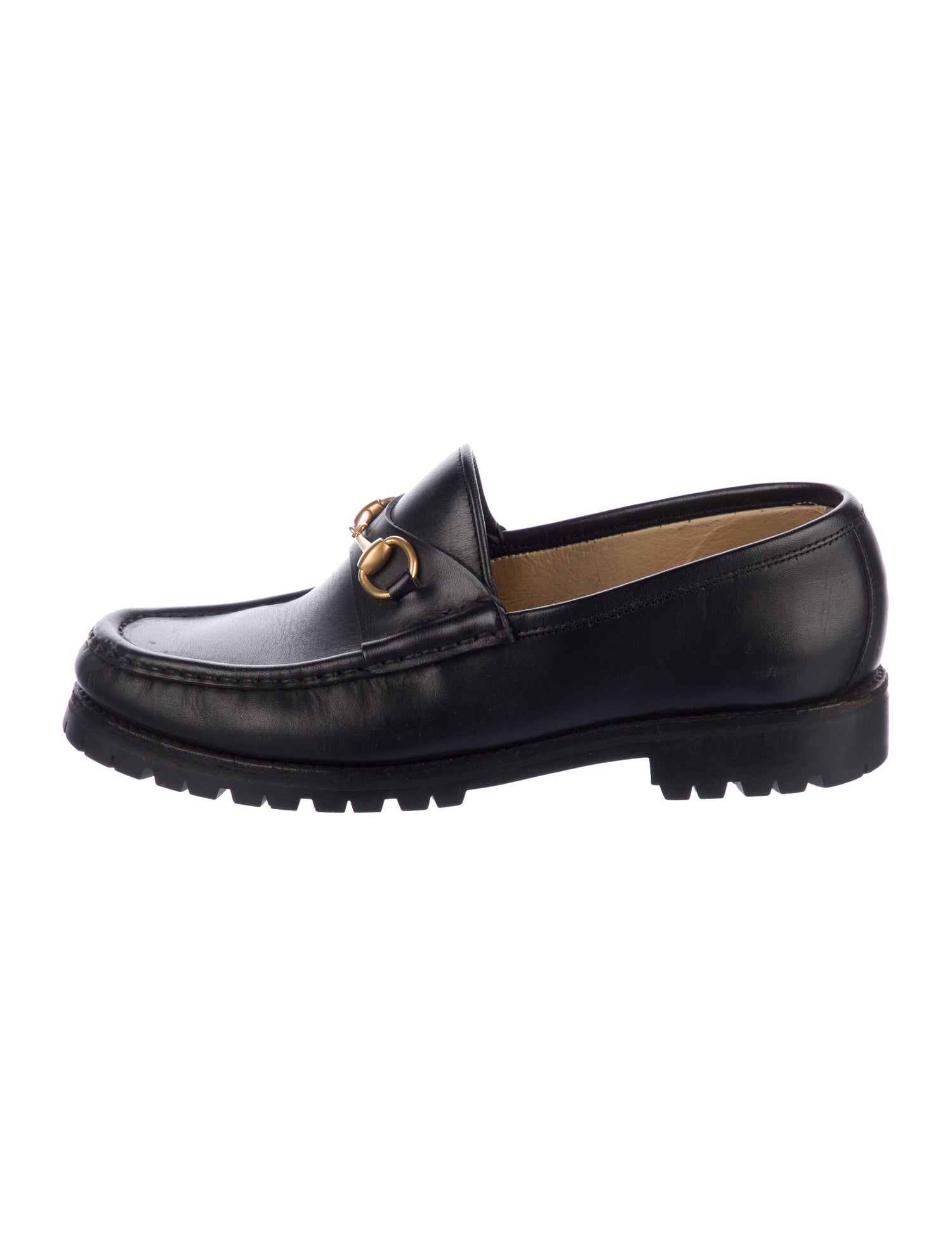 Gucci Vintage Horsebit Accent Loafers