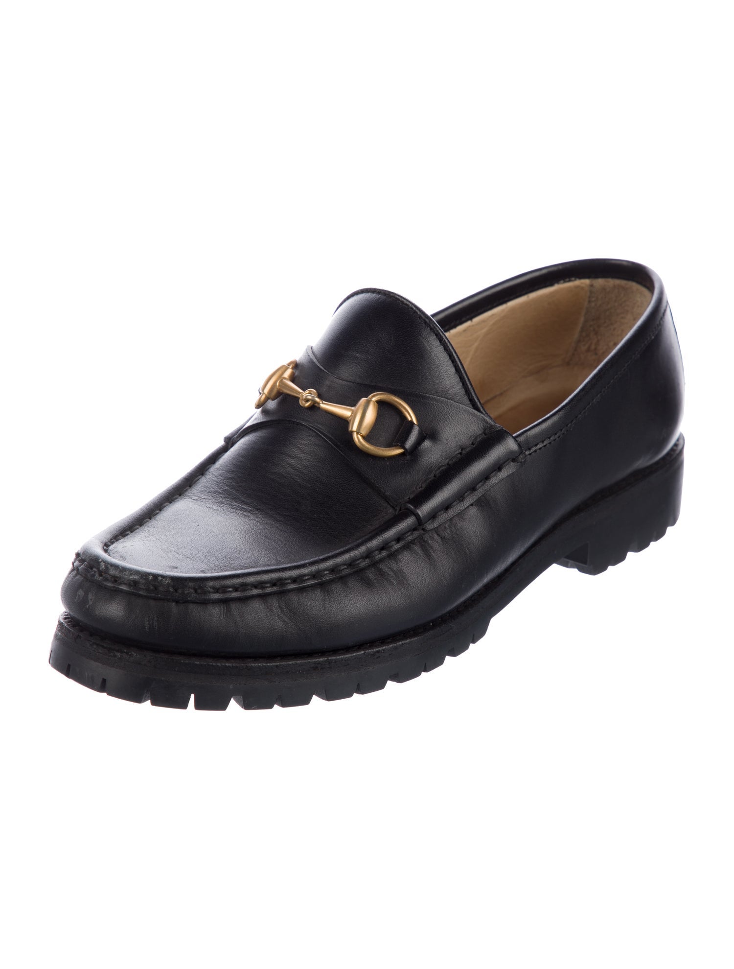 Gucci Vintage Horsebit Accent Loafers