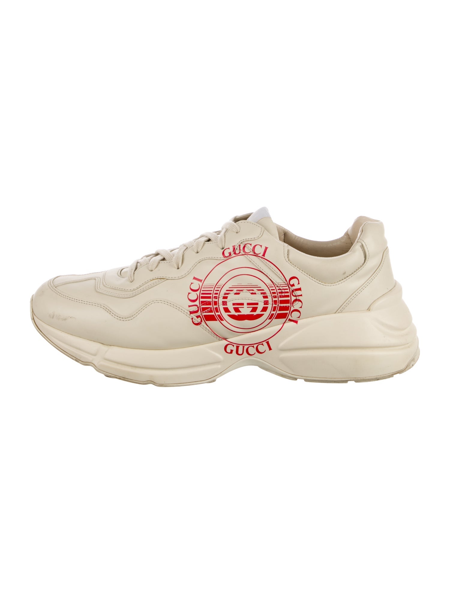 Gucci Interlocking G Logo Leather Sneakers