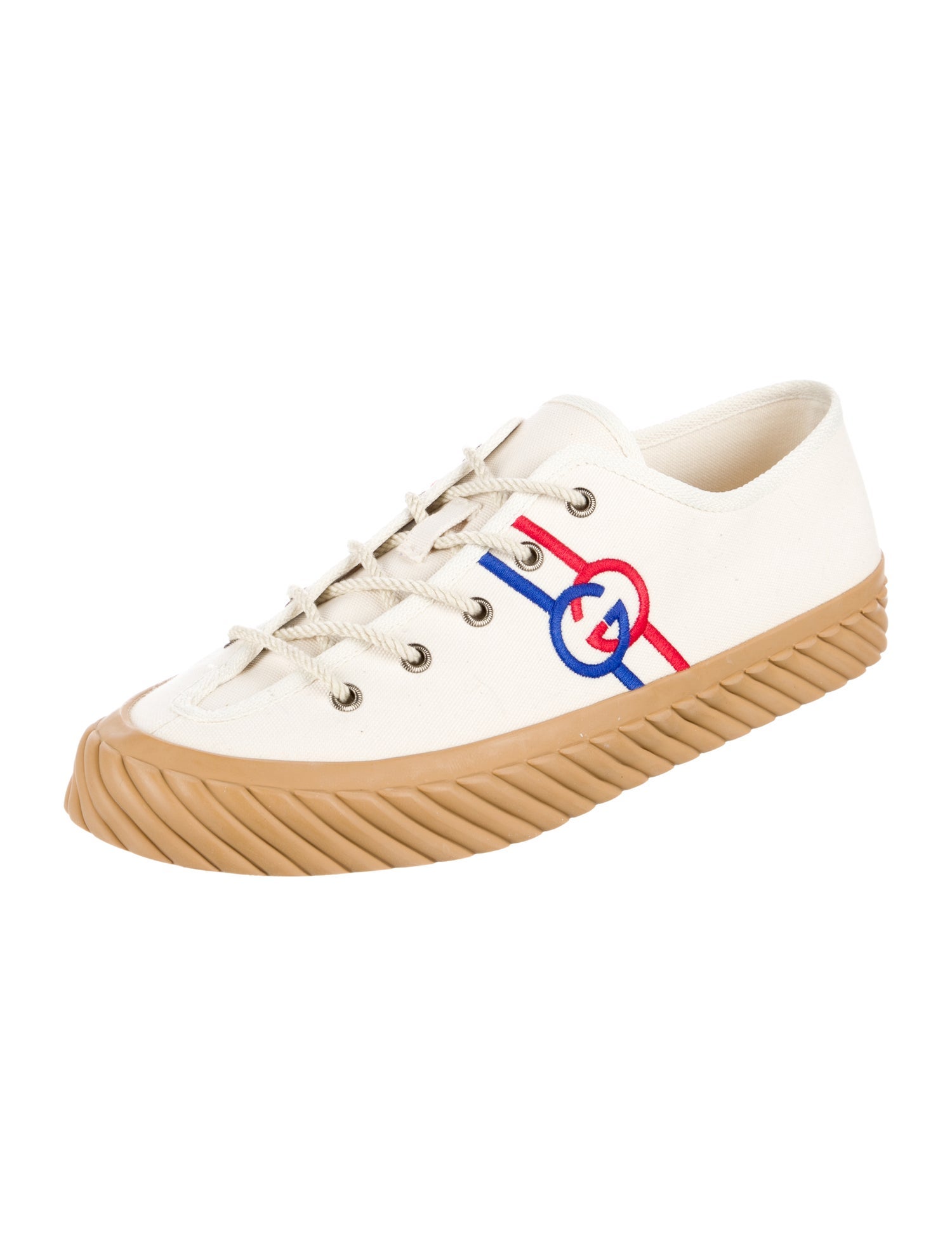 Gucci Interlocking G Logo Canvas Sneakers