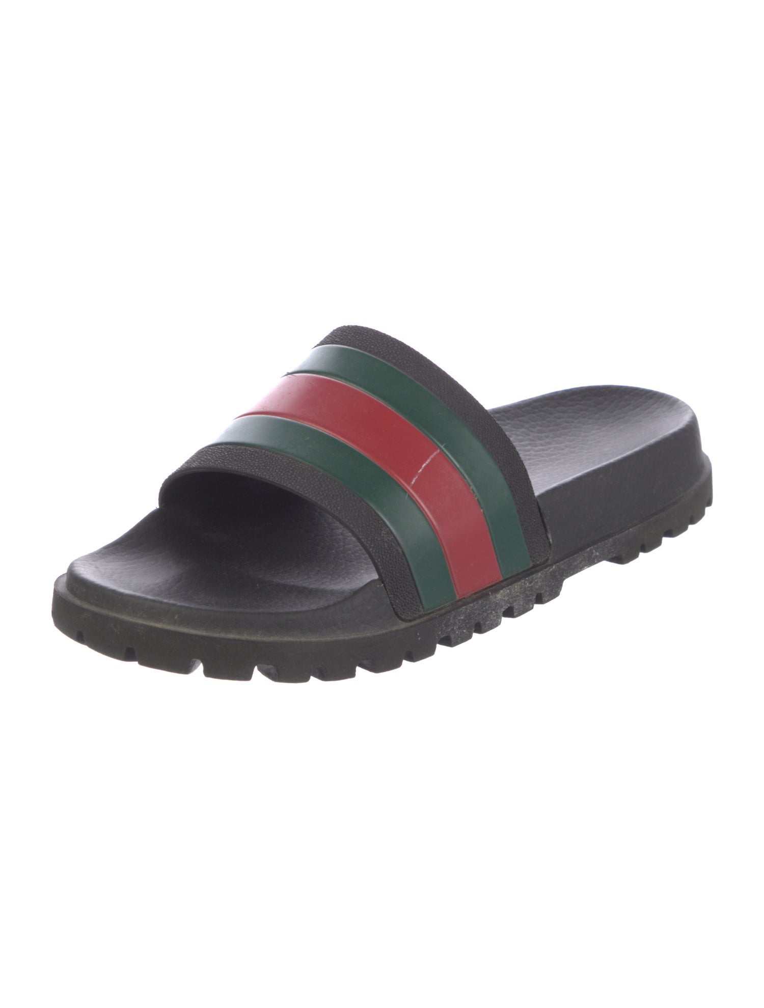 Gucci Web Accent Rubber Slides