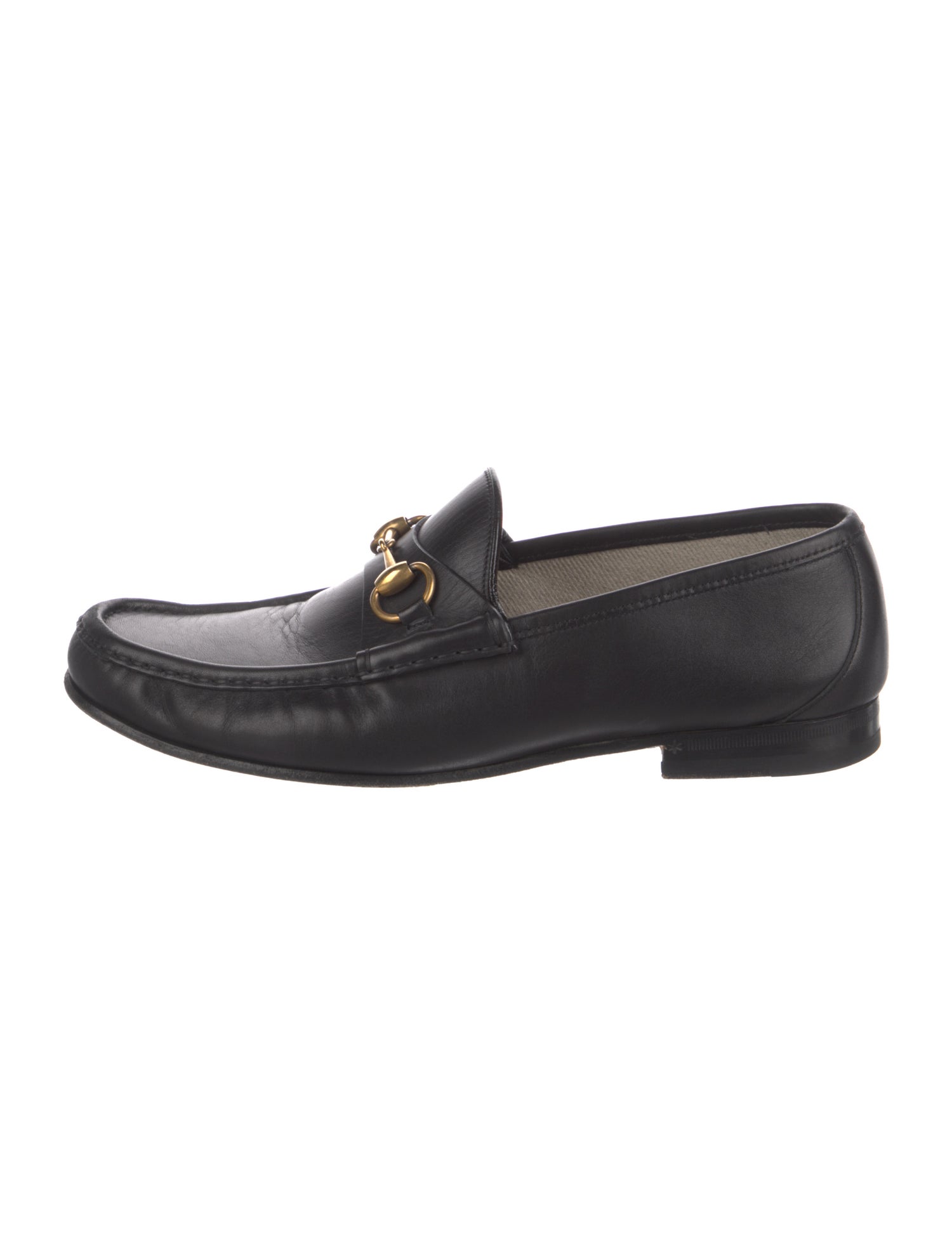 Gucci Horsebit Accent Leather Dress Loafers