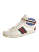 Gucci Web Accent Leather Sneakers