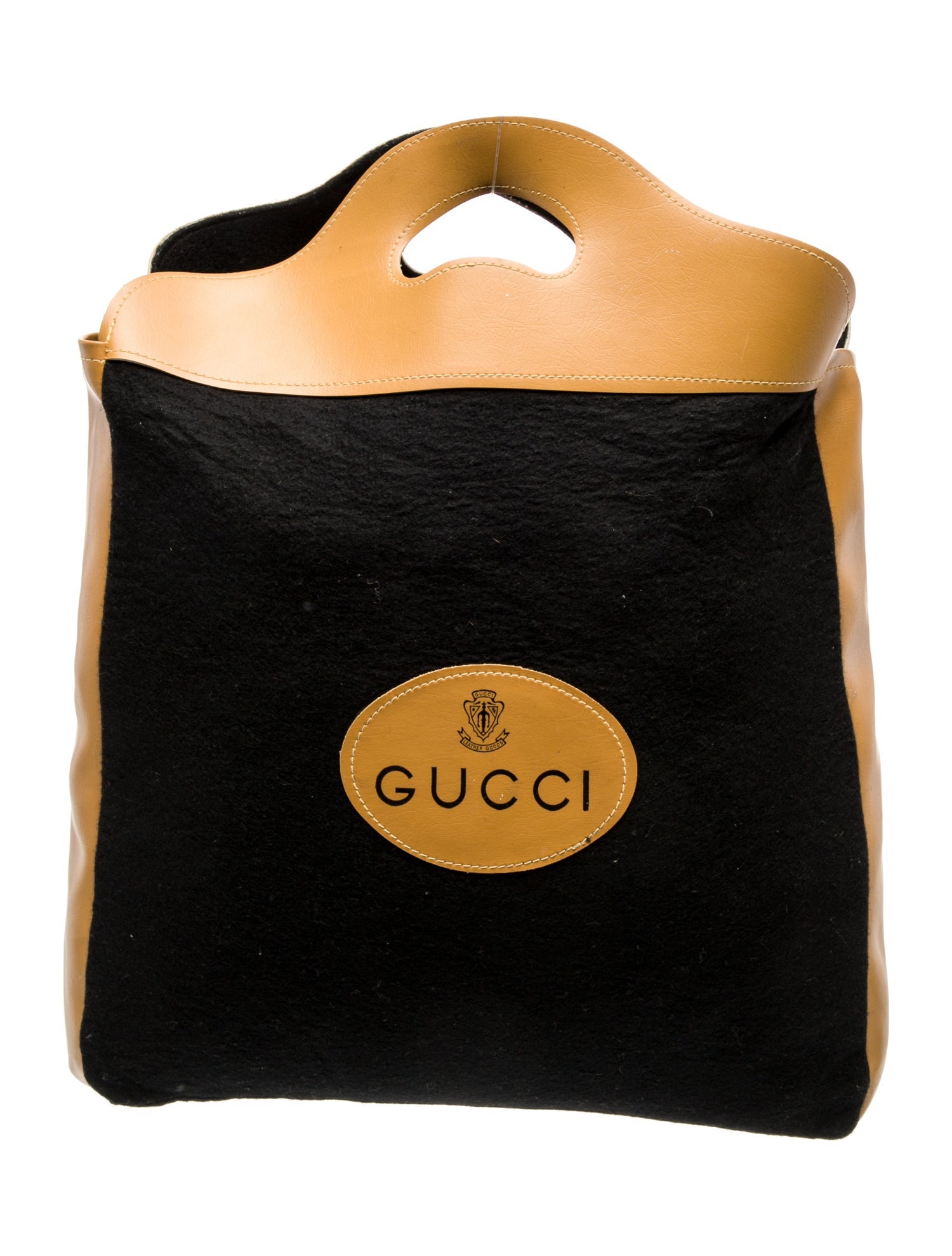Gucci Wool Top Handle Bag Vintage