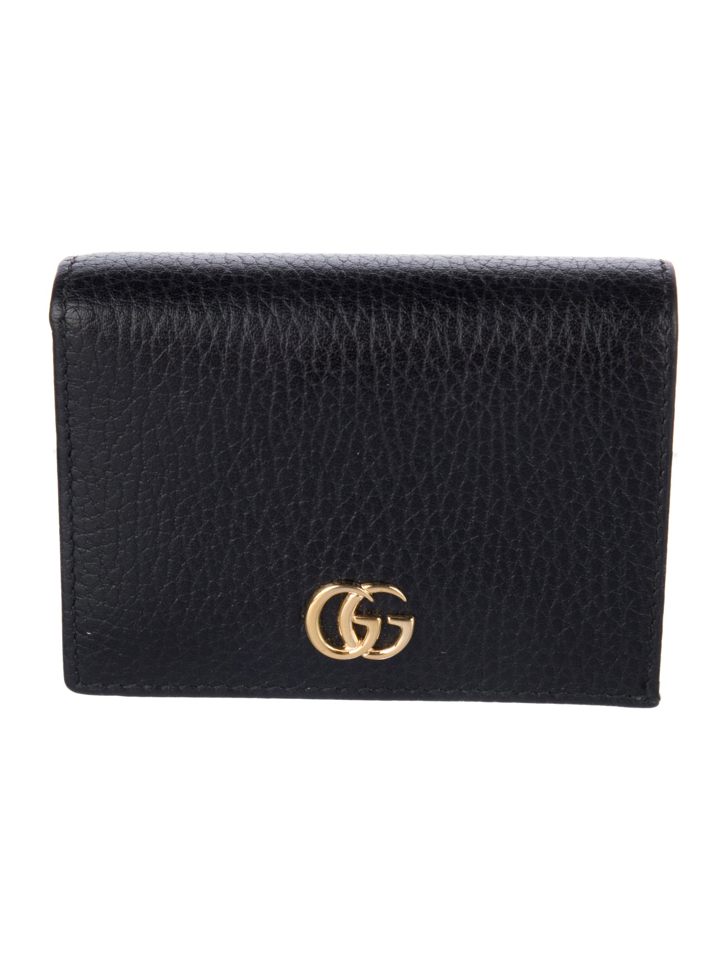 Gucci Double G Logo Leather Compact Wallet w/ Tags