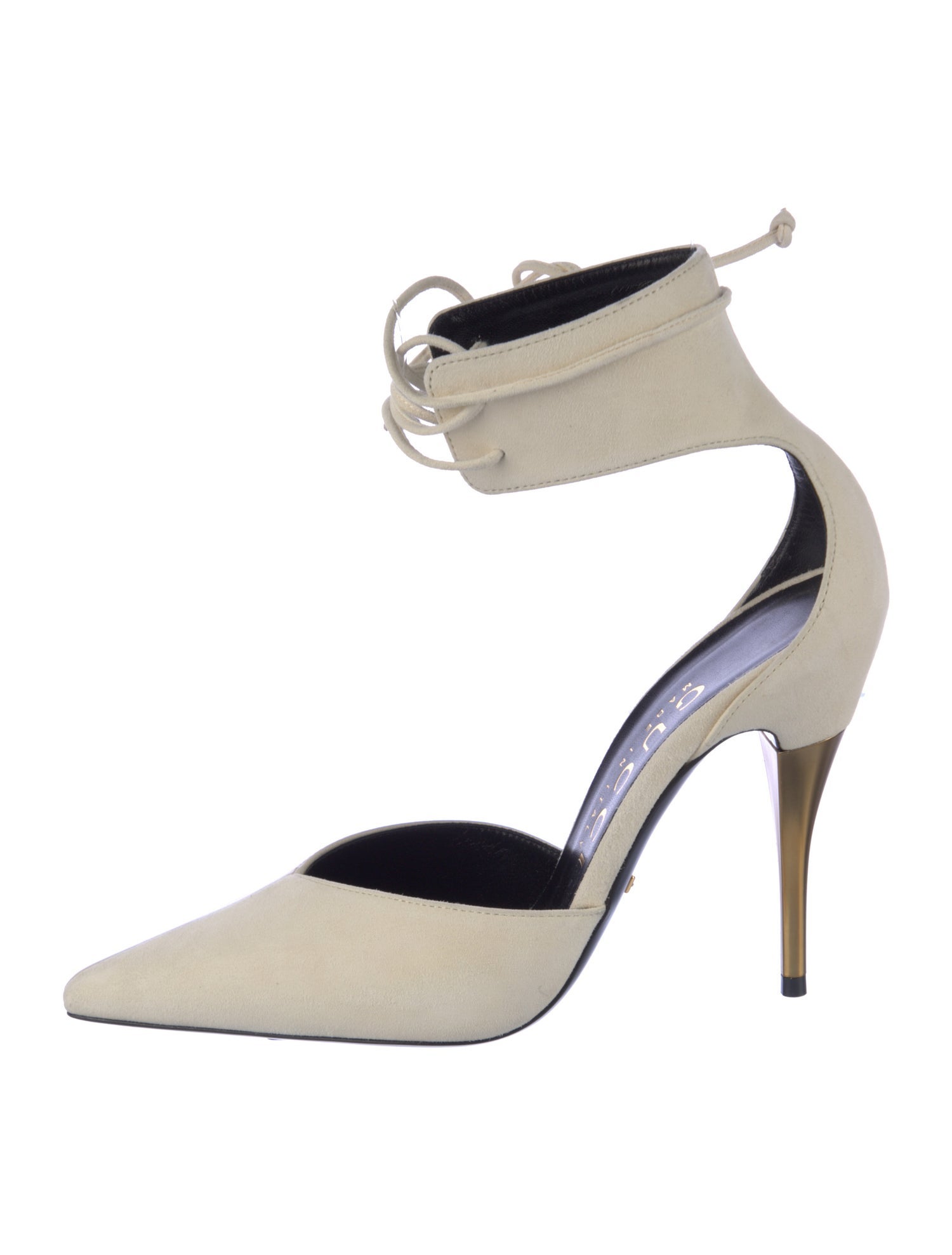 Gucci Suede D'Orsay Pumps