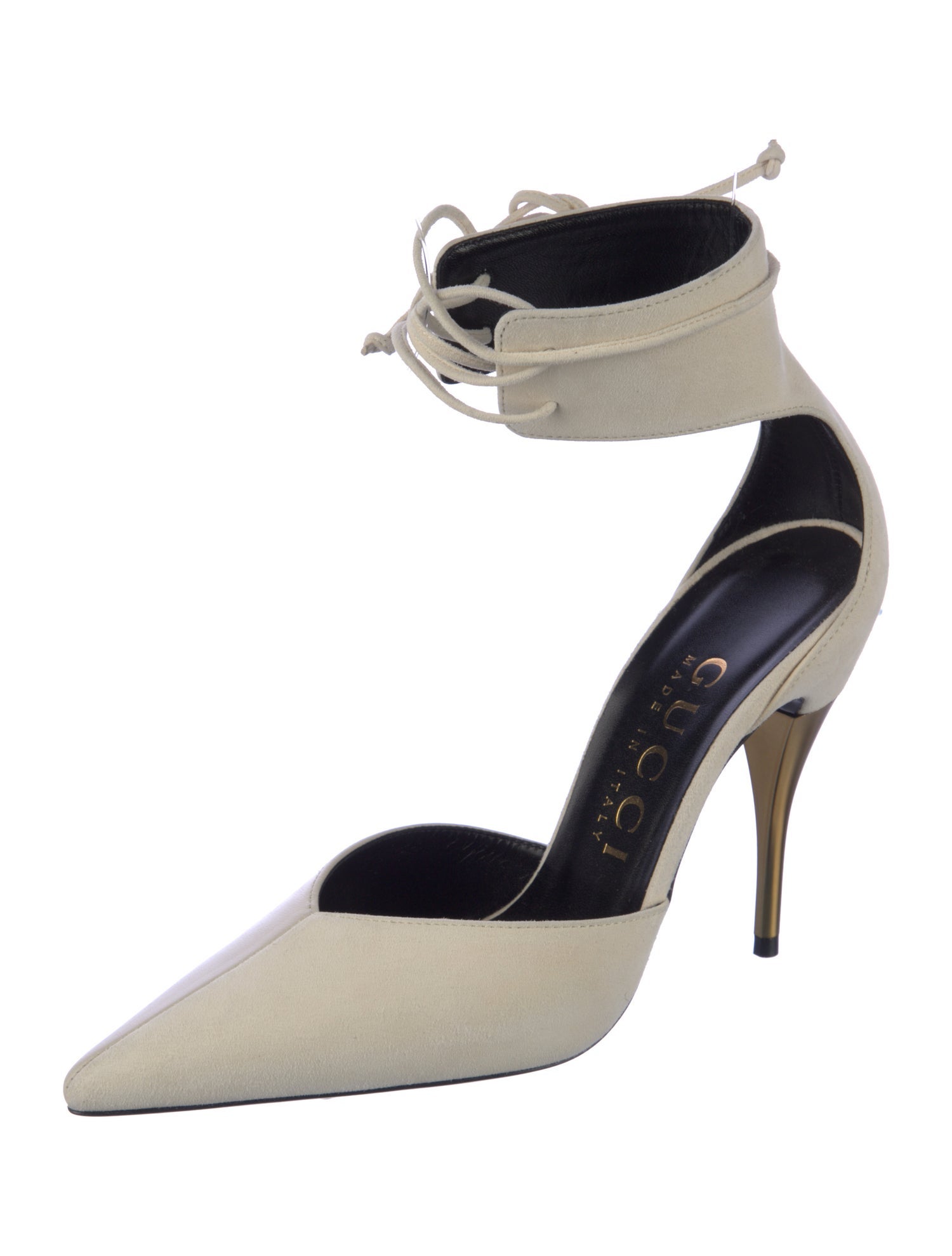Gucci Suede D'Orsay Pumps