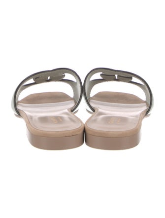 Gucci Interlocking G Logo Leather Slides
