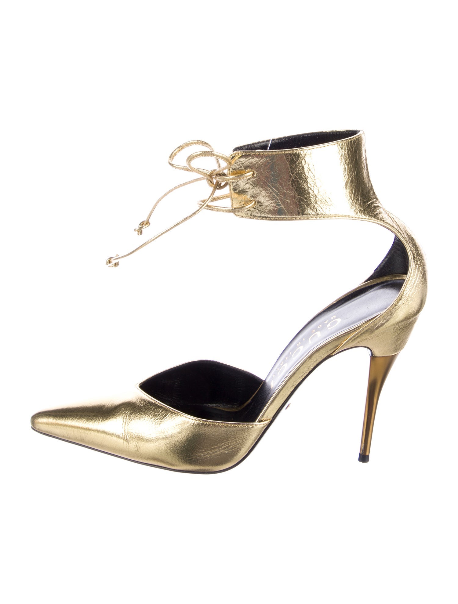 Gucci Leather T-Strap Pumps