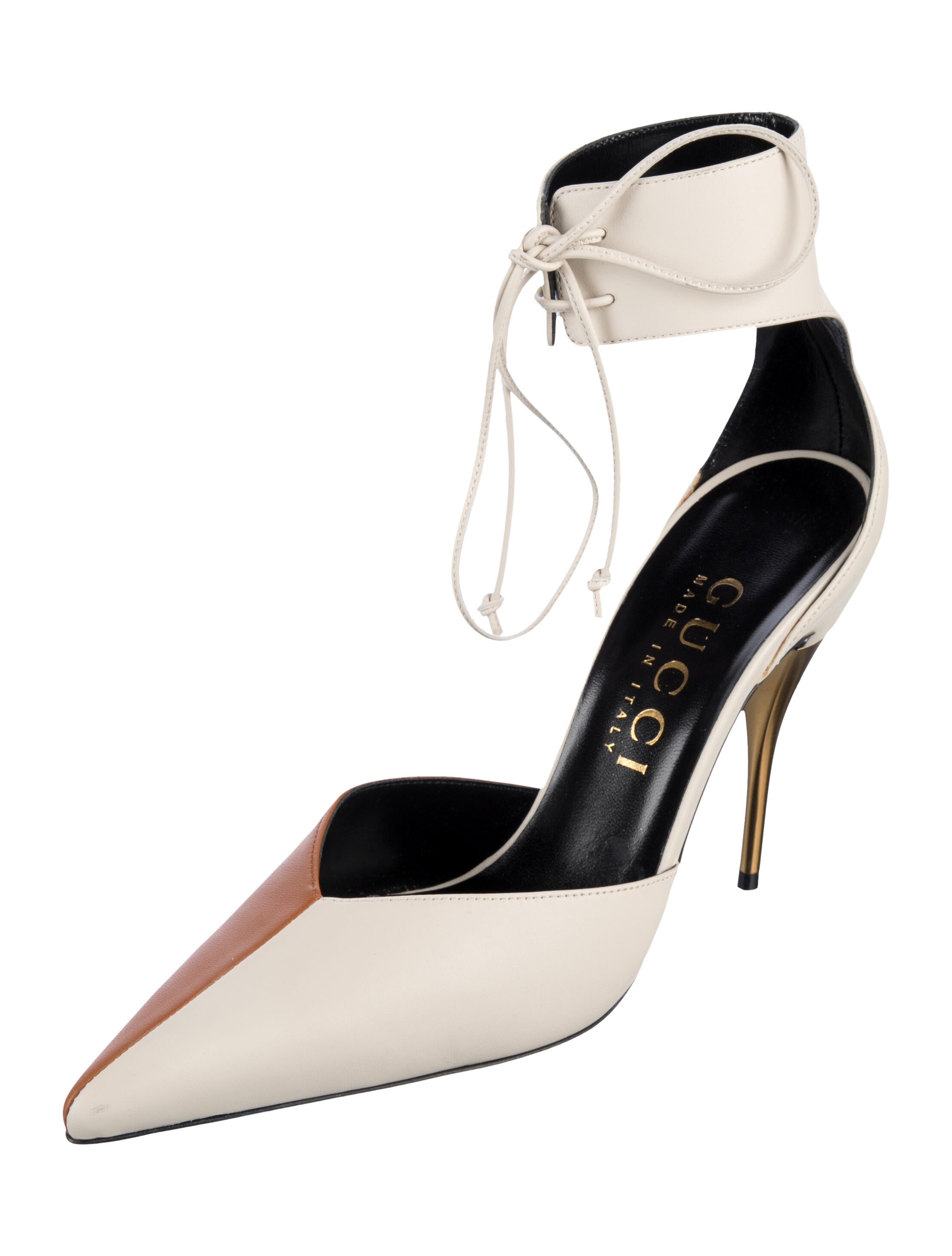 Gucci Leather D'Orsay Pumps w/ Tags