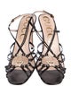 Gucci Interlocking G Logo Leather Slingback Sandals