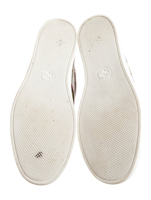 Gucci GG Supreme Leather Trim Embellishment Sneakers
