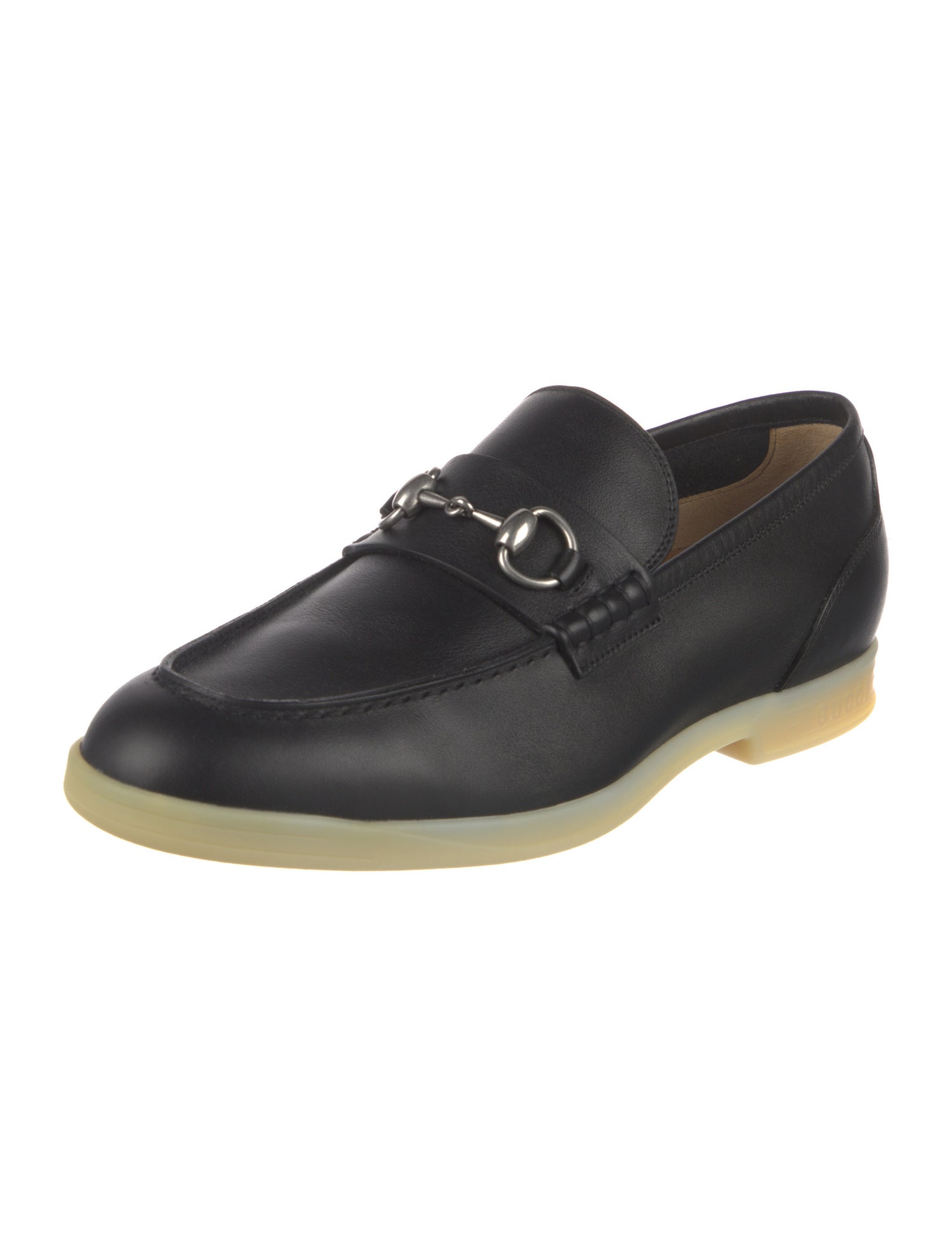 Gucci Horsebit Accent Leather Dress Loafers