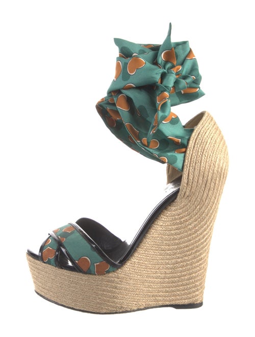 Gucci Silk Printed Espadrilles