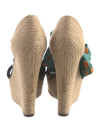 Gucci Silk Printed Espadrilles