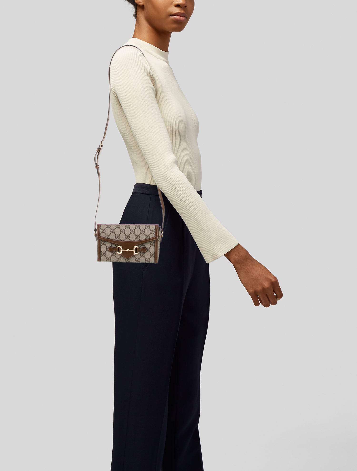 Gucci GG Supreme Horsebit 19 Mini