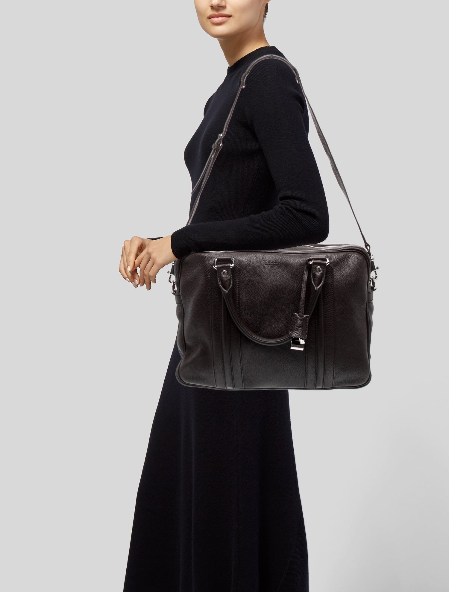 Gucci Leather Top Handle Bag