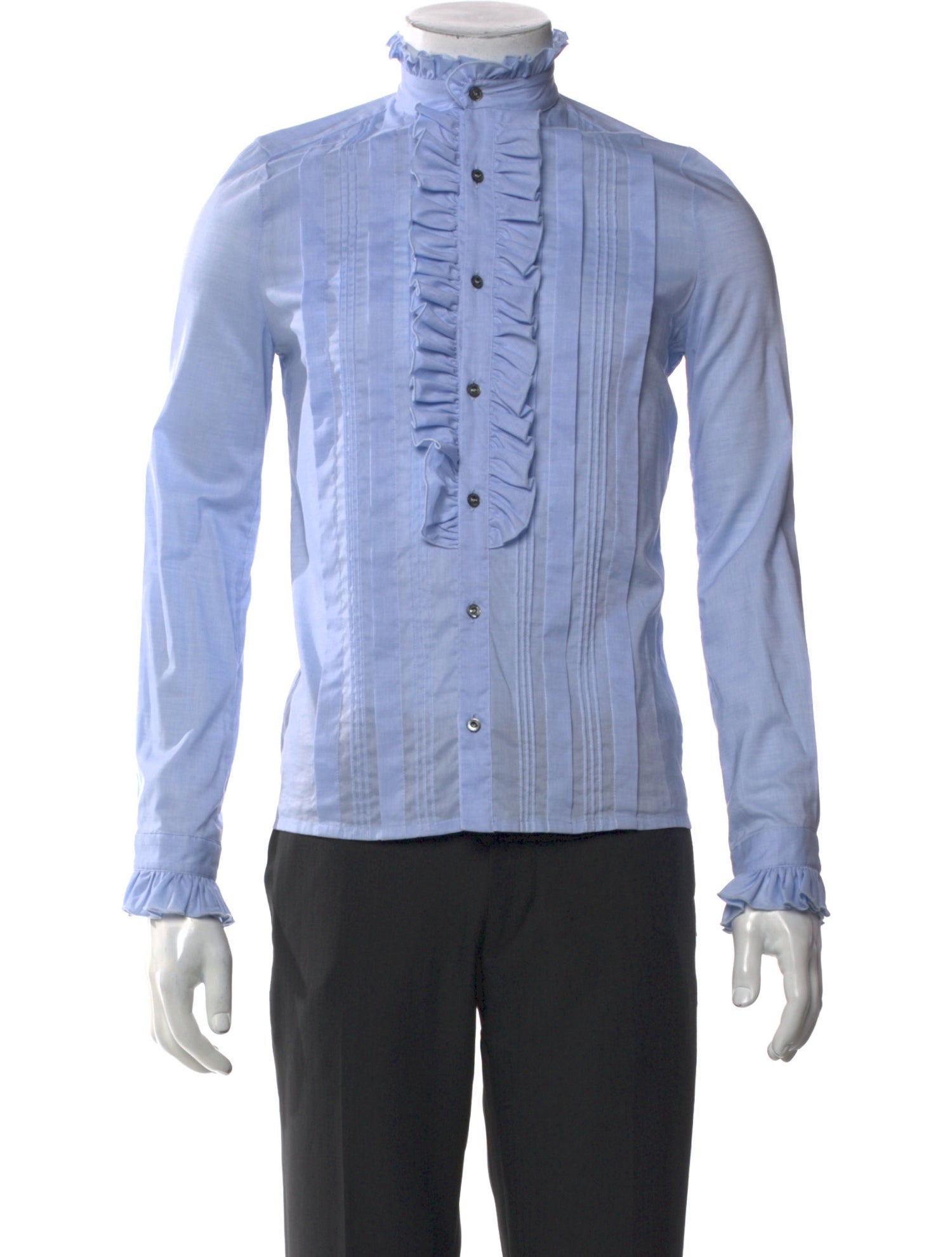 Gucci 2015 Long Sleeve Tuxedo Shirt