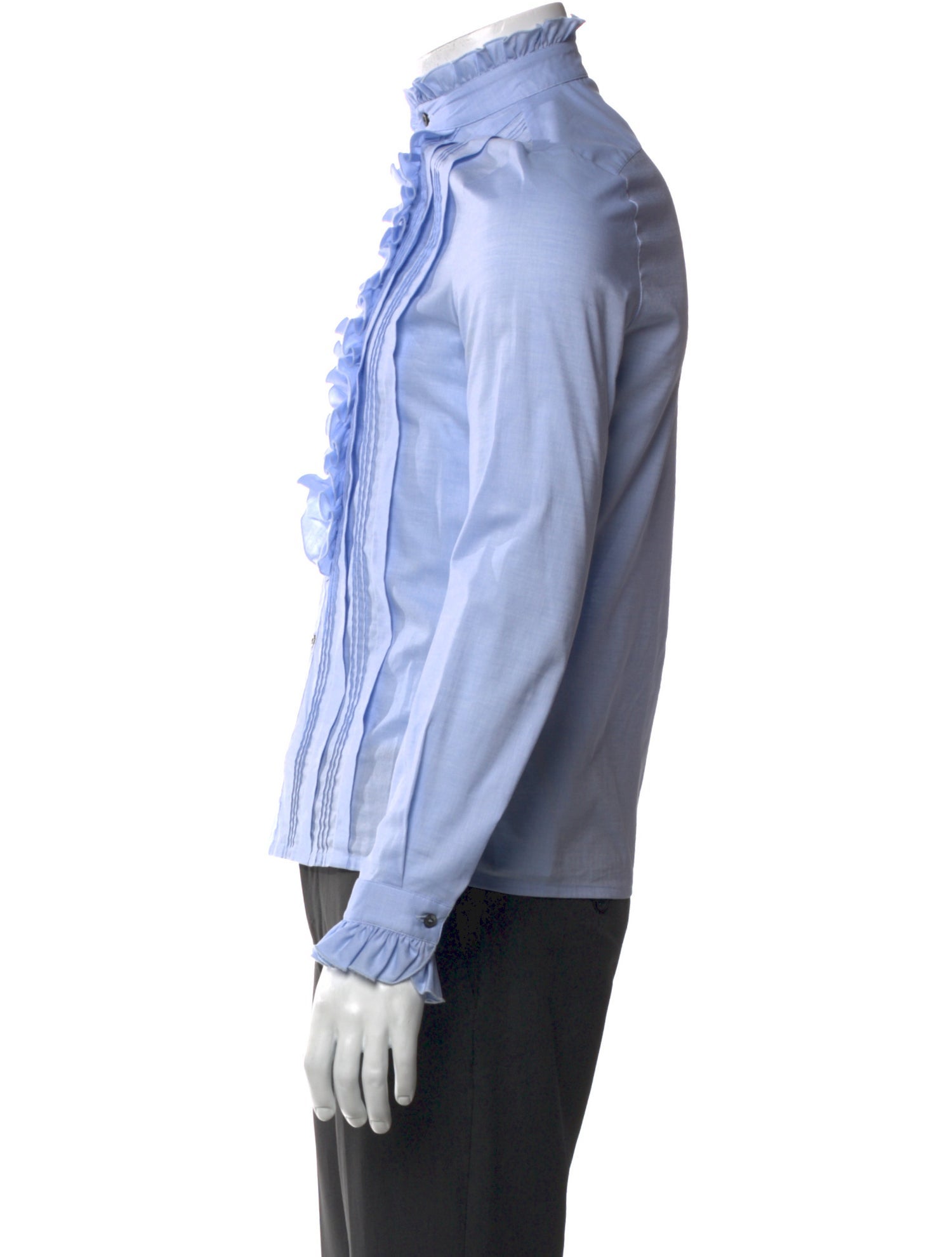 Gucci 2015 Long Sleeve Tuxedo Shirt