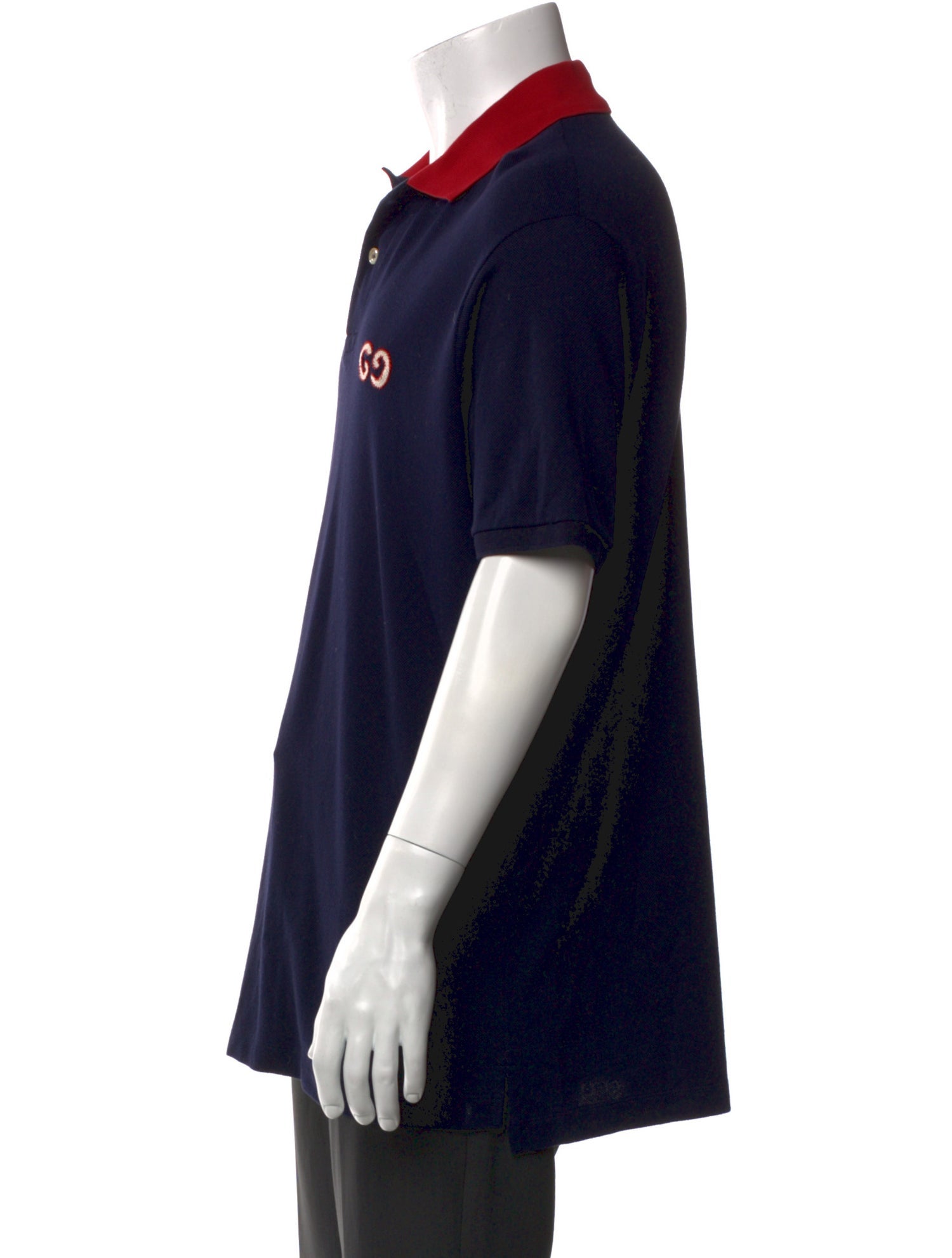Gucci Interlocking G Logo Collar Polo Shirt