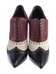 Gucci Leather Colorblock Pattern Pumps