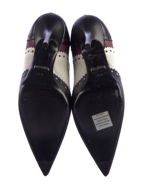 Gucci Leather Colorblock Pattern Pumps
