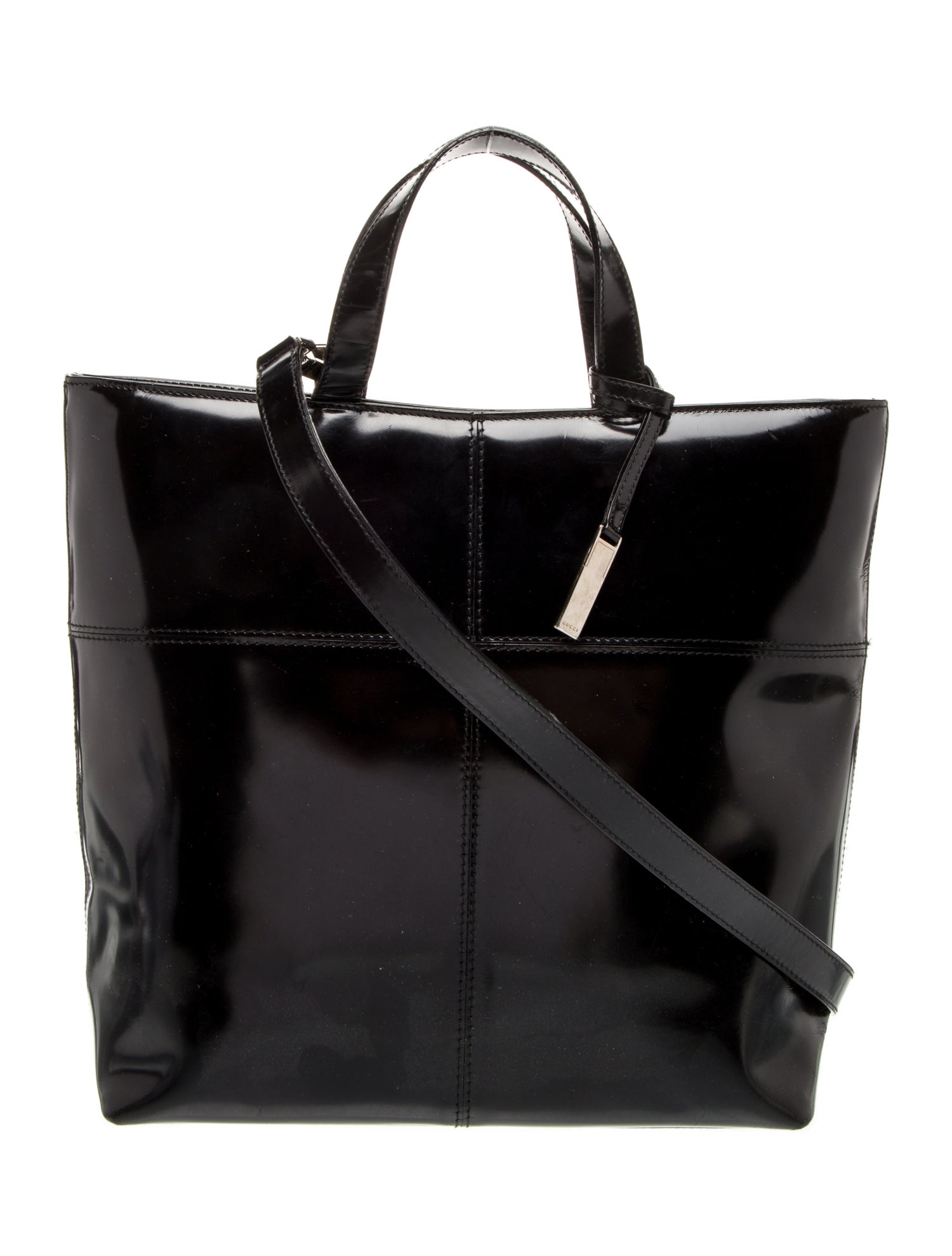 Gucci Patent Leather Top Handle Bag