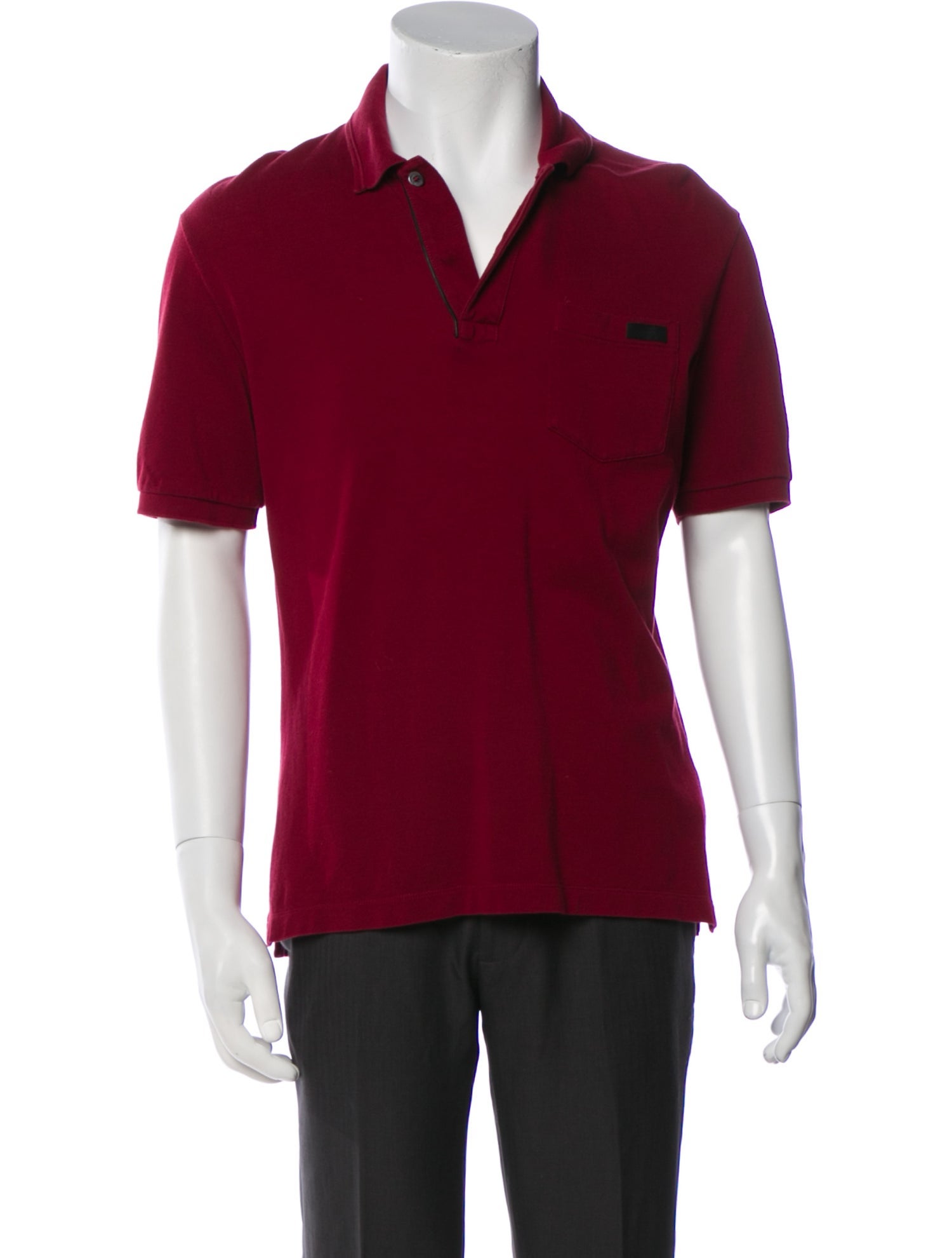 Gucci V-Neck Short Sleeve Polo Shirt