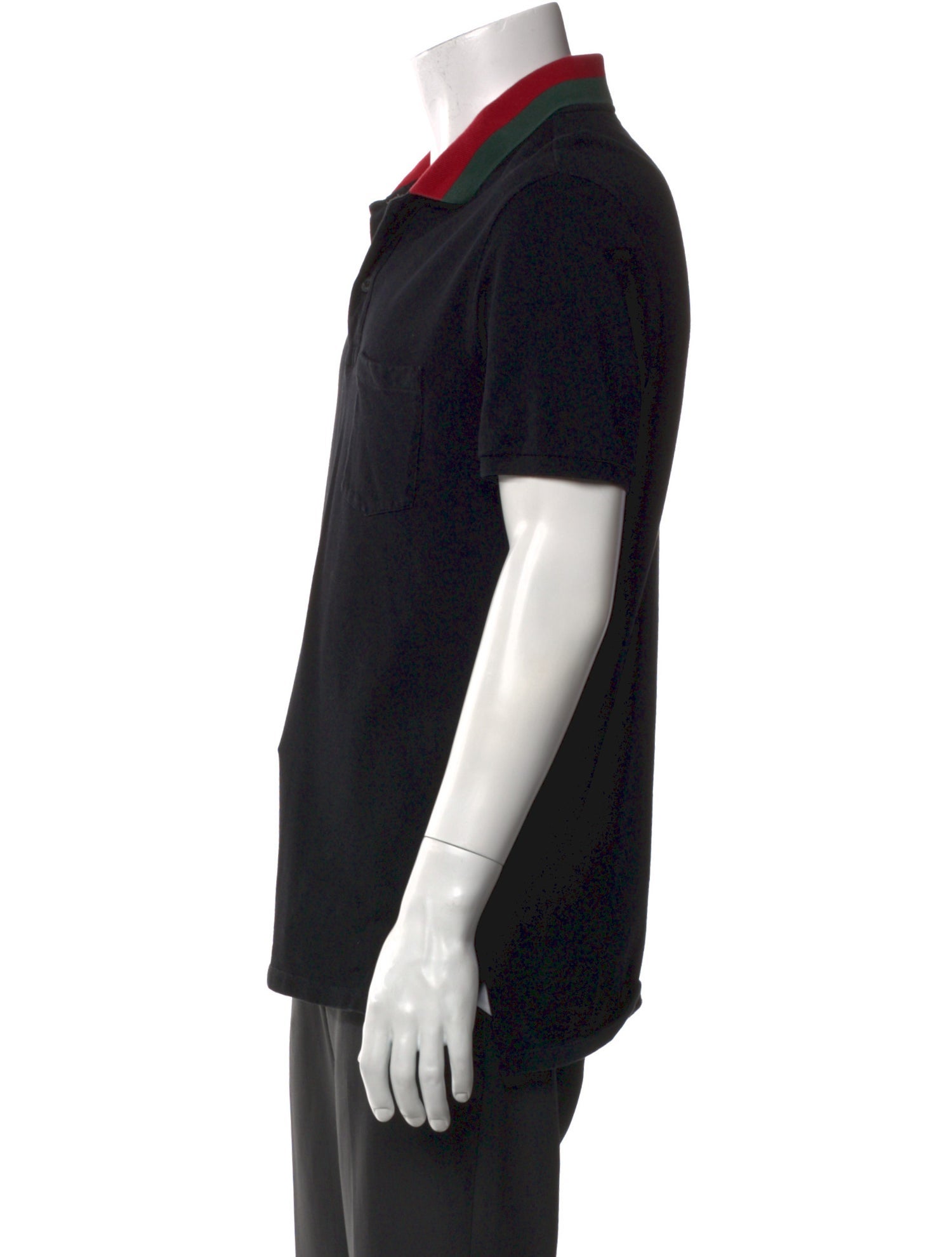 Gucci Web Accent Crew Neck Polo Shirt