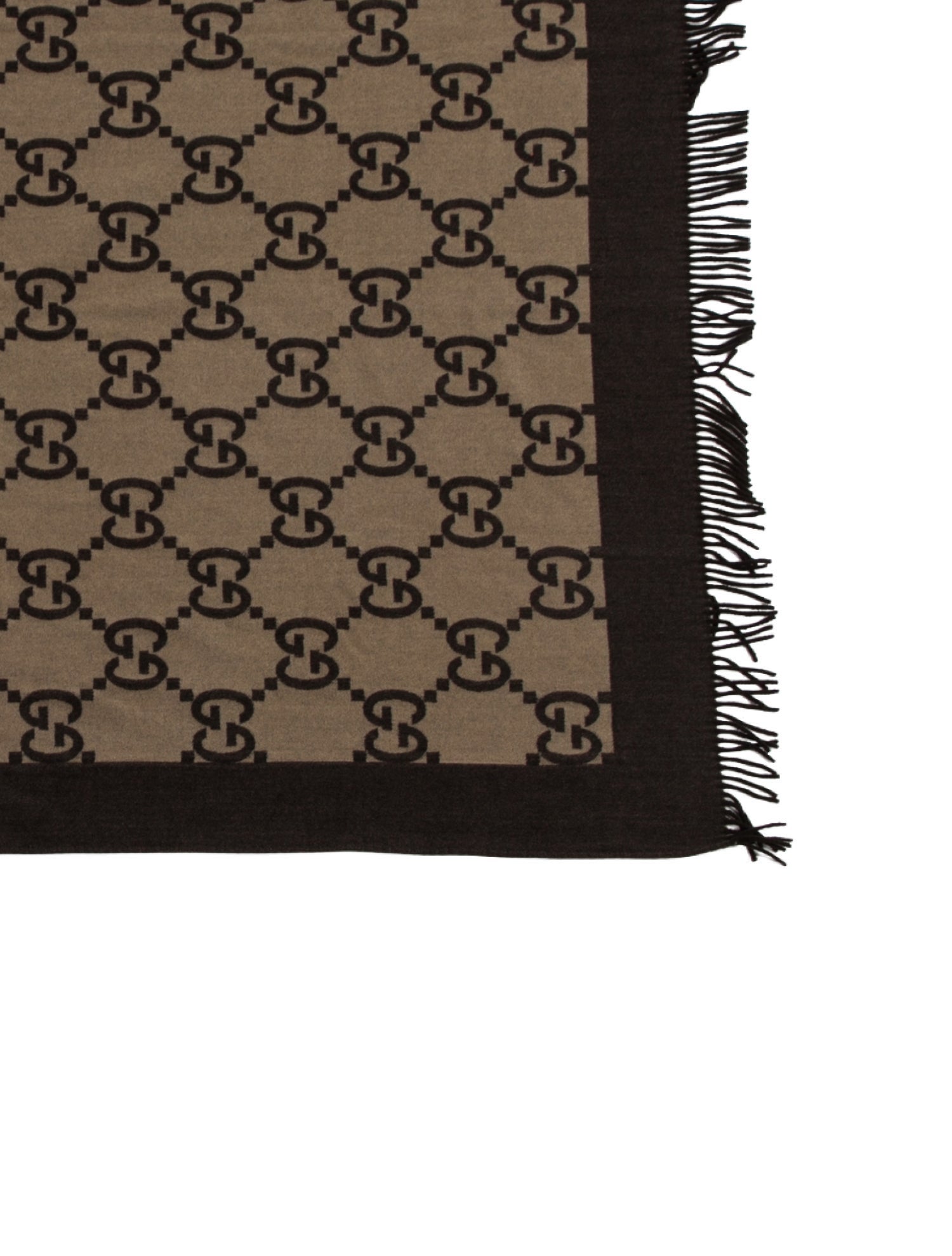 Gucci GG Printed Wool Blend Throw