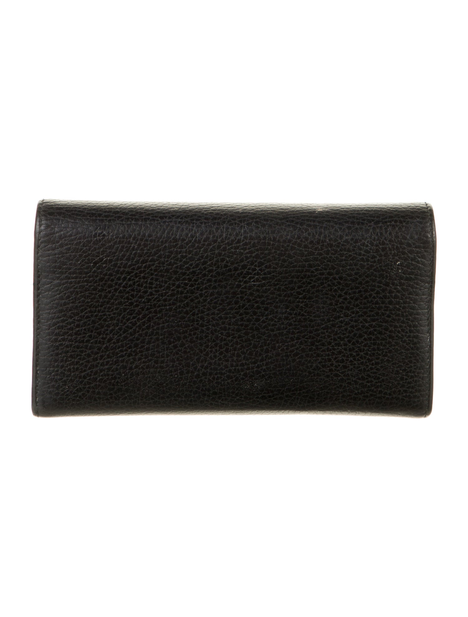 Gucci Double G Logo Leather Continental Wallet