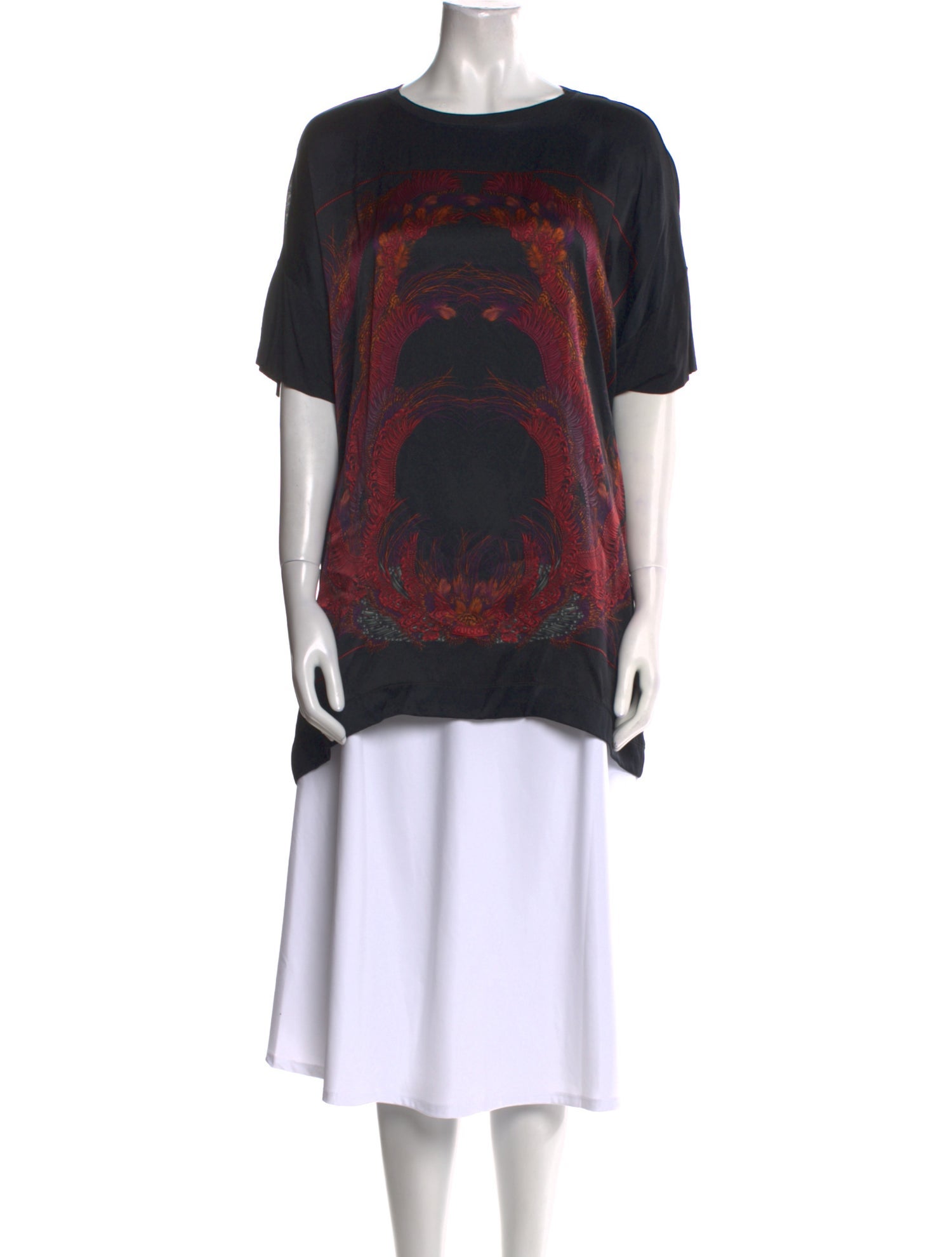 Gucci Silk Graphic Print T-Shirt