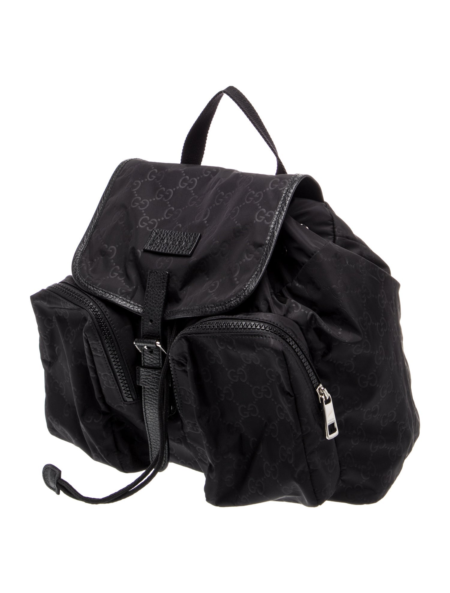 Gucci GG Nylon Single Buckle Backpack