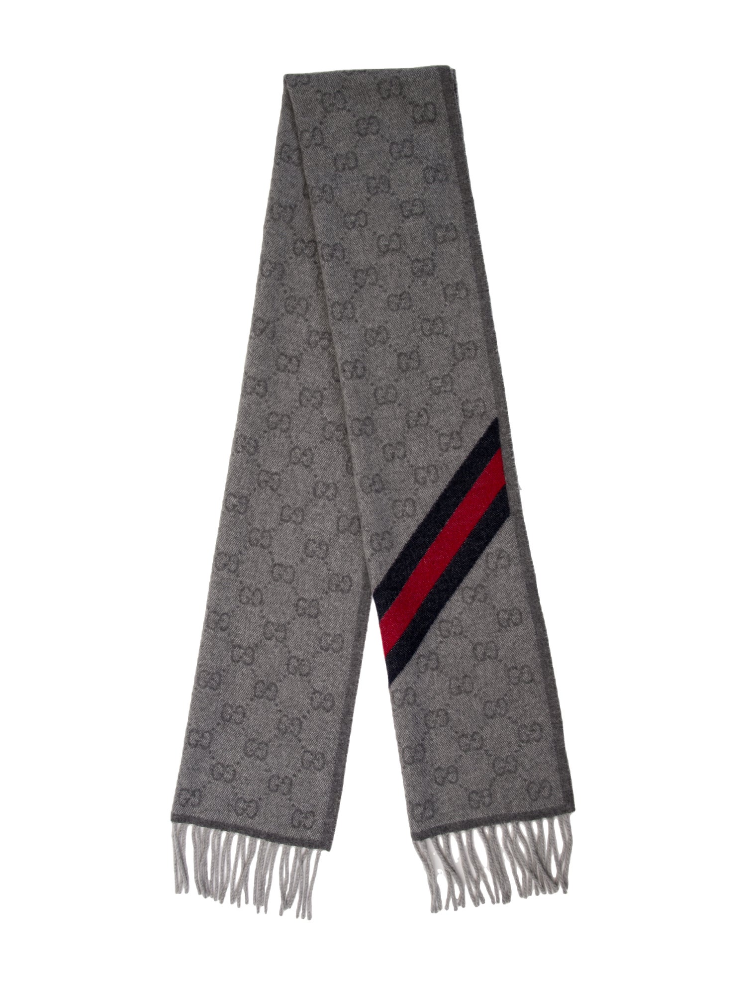 Gucci Wool Sylvie Web Accent Scarf