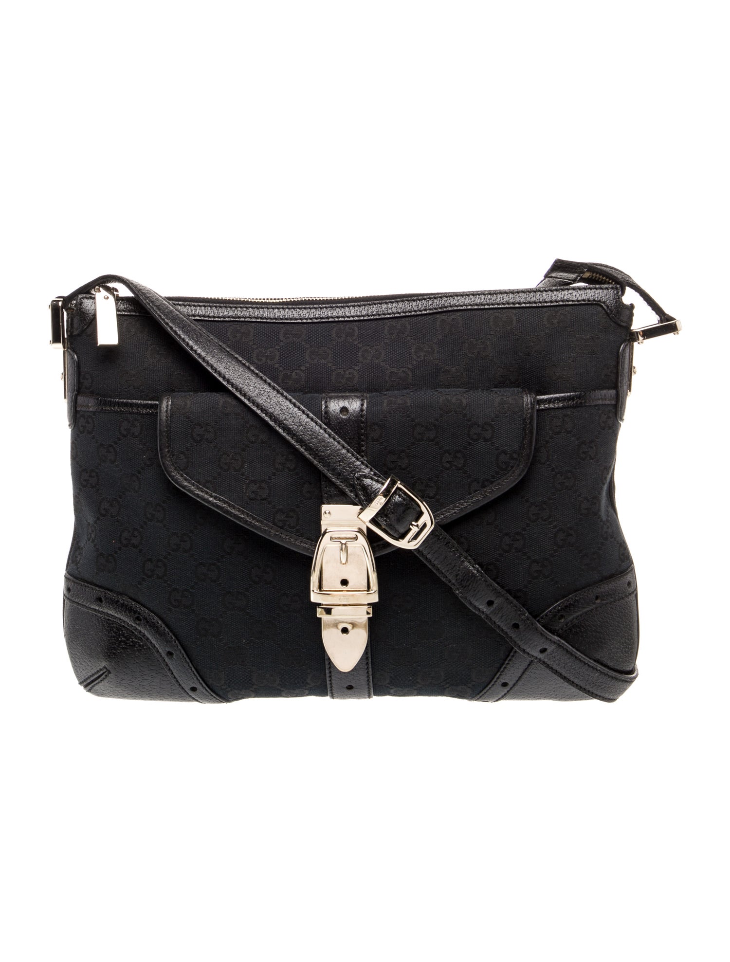 Gucci GG Canvas Horsebit Flap Crossbody