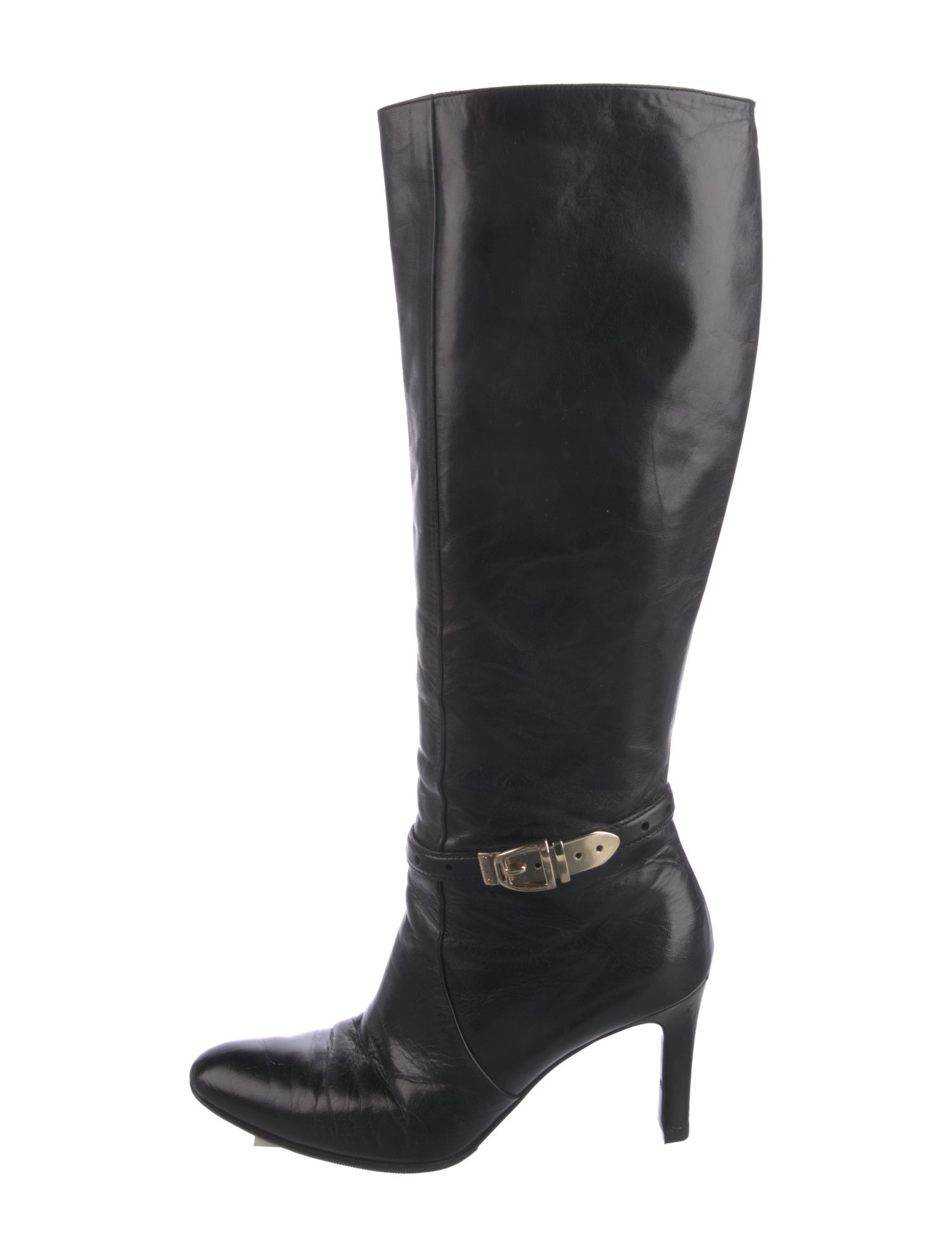 Gucci Leather Riding Boots