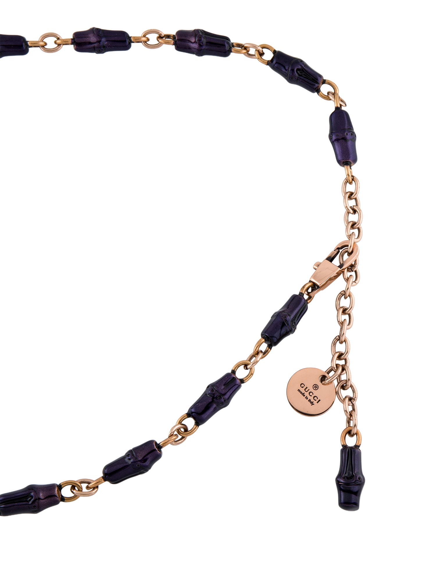 Gucci Bamboo Accent Chain-Link Accent Waist Belt