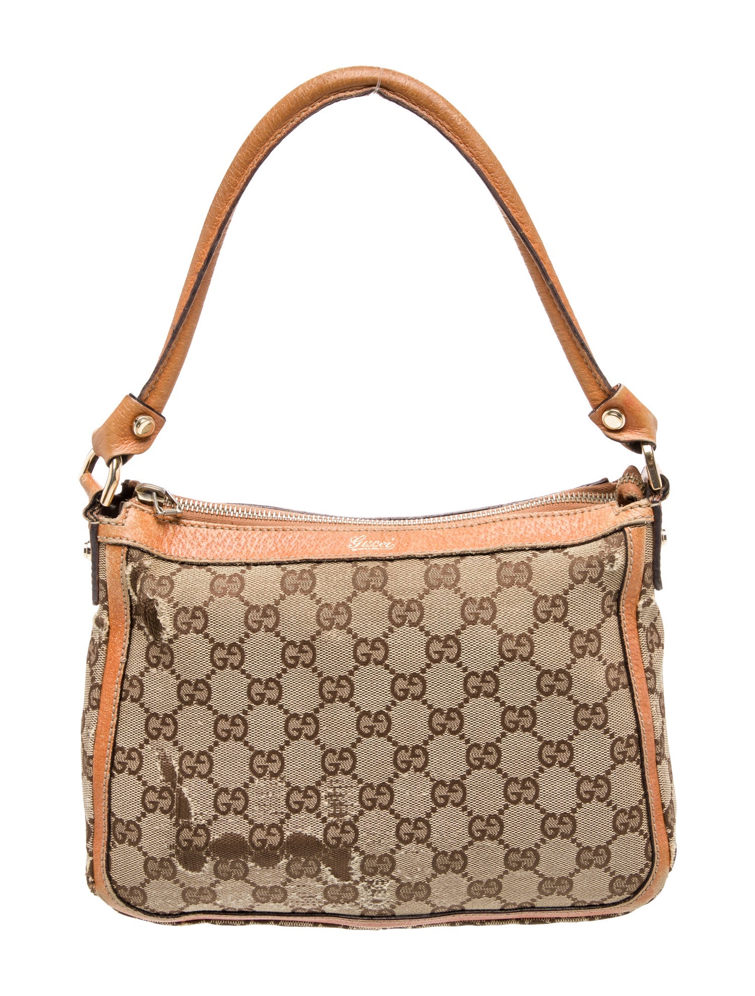 Gucci GG Canvas Shoulder Bag Vintage