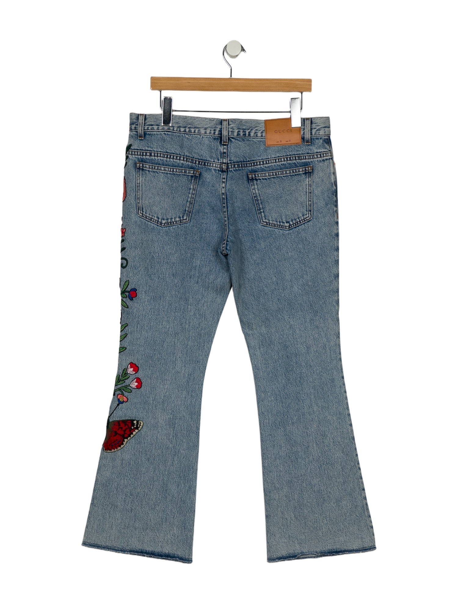 Gucci Mid-Rise Wide Leg Jeans