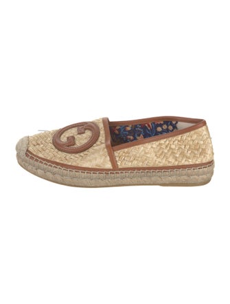 Gucci Straw Patterned Espadrilles