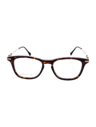 Gucci Web Accent Round Eyeglasses