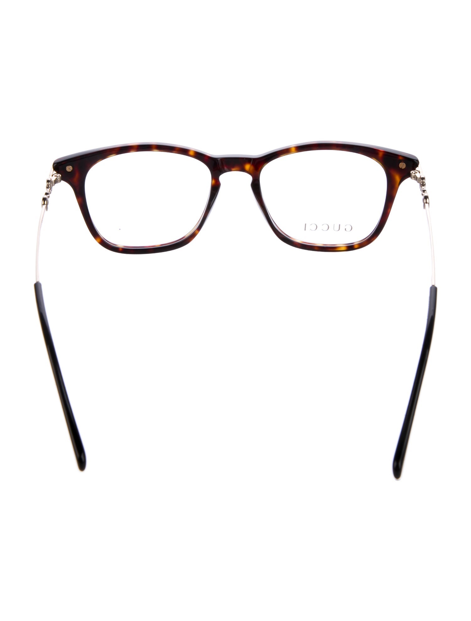 Gucci Web Accent Round Eyeglasses
