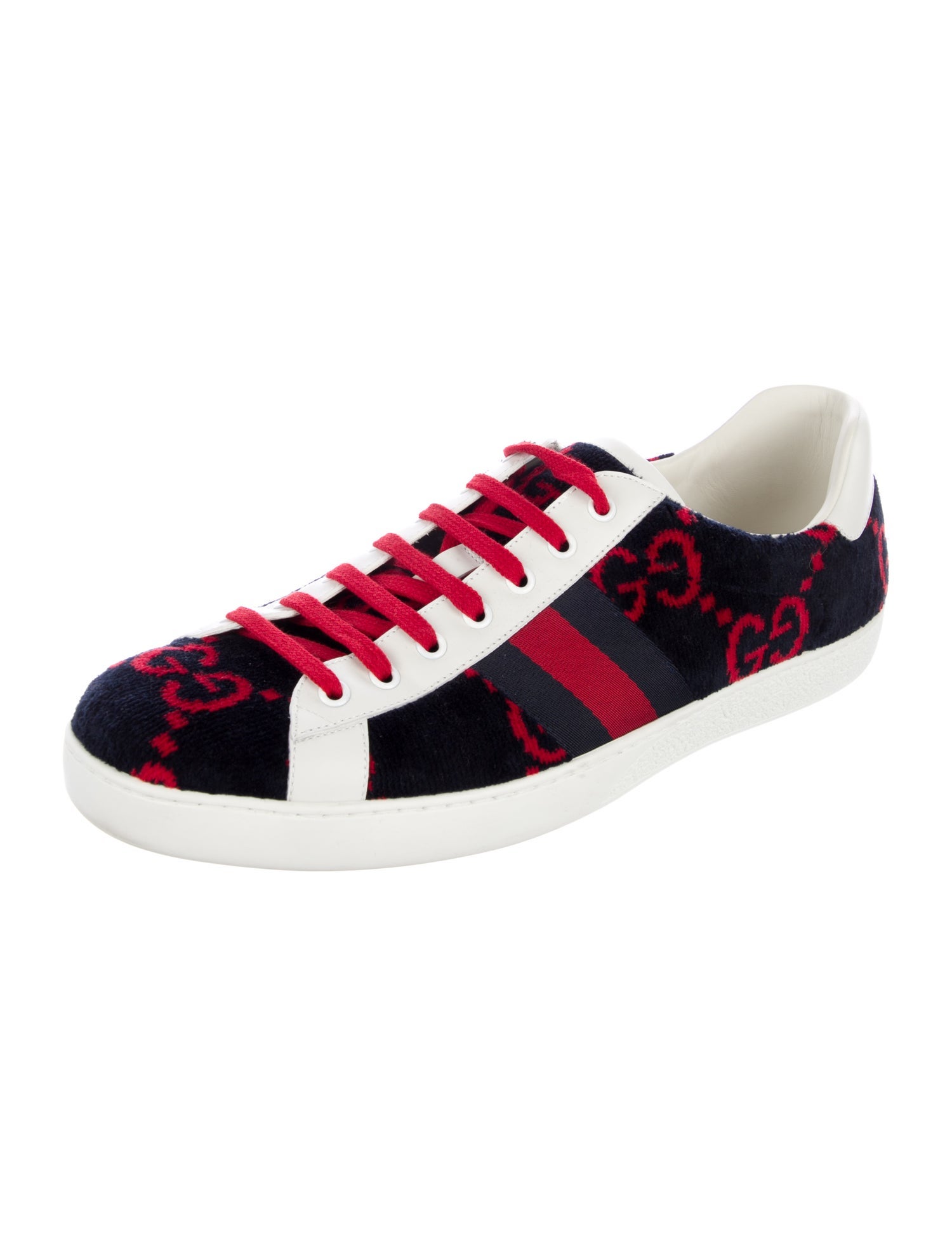 Gucci GG Logo Velvet Sneakers