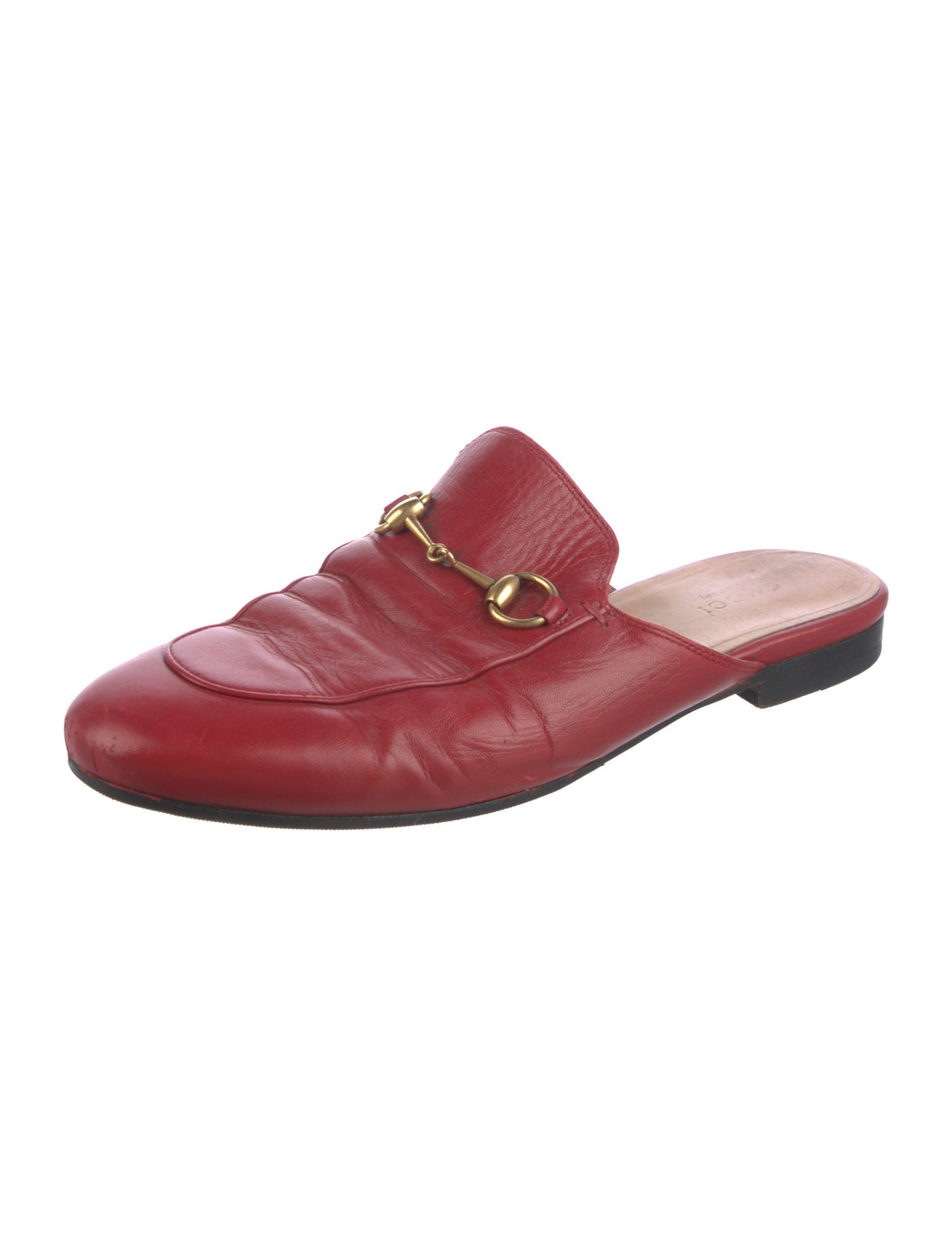 Gucci Horsebit Accent Leather Mules