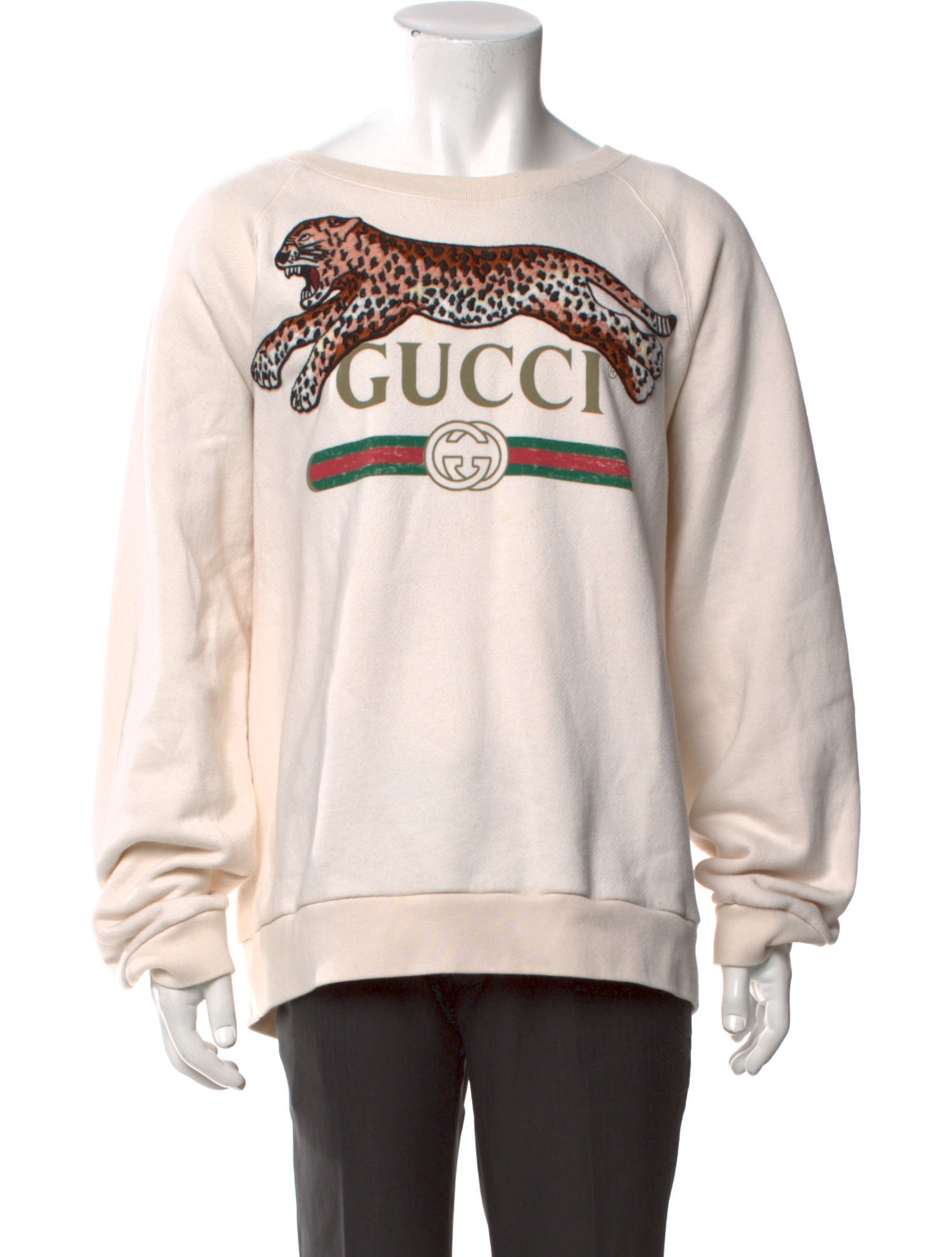 Gucci Web Accent Graphic Print Sweatshirt